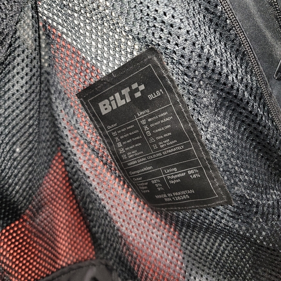 Bilt motorcycle  performance  racing  jacket.  Men's size 44 - Picture 4 of 8